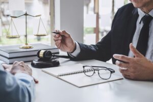 Law firm website testimonial section with a calm client video testimonial and trust-focused quote